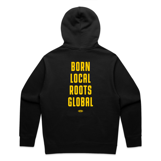 Born Local Roots Global Hoodie (Black)