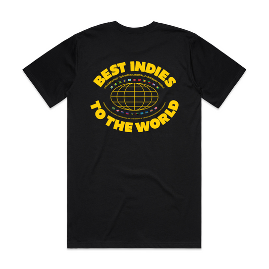 Best Indies To The World - Black T-Shirt